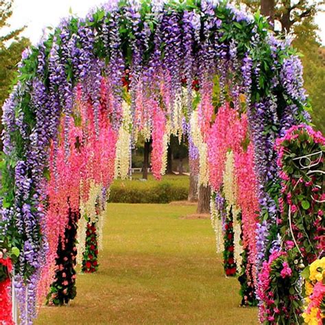 Decoración De Boda Flores Seda Artificial De 12 Piezas - $ 1,299.00 en Mercado Libre