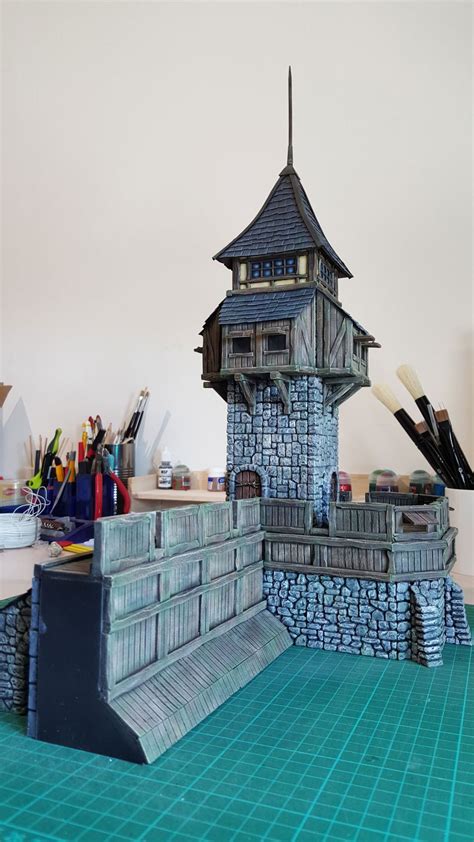 Medieval Tower - 28mm Building - Tabletop - Terrain - Diorama - Wargaming | Wargaming terrain ...