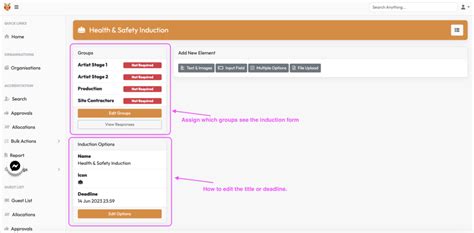 ADMIN GUIDE: Creating an Induction – Ginger Owl Learning