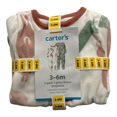 Carter's Baby Girl's 2-Pack Fleece Footed Full-Zip Pajamas (Llamas/Floral, 4T) - Walmart.com