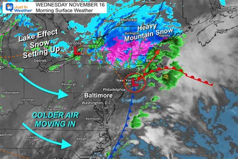 November 16 Windy And Cold Trend Into The Weekend - Just In Weather