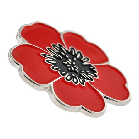 Poppy Flower Pin with Magnetic Back | PinMart