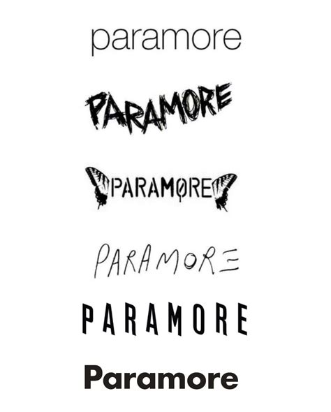 andz | THIS IS WHY on Twitter: "evolution of @paramore's logo (2005-2023) https://t.co ...