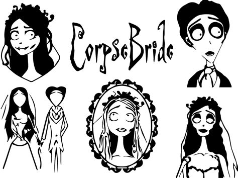 Tim Burton Svg Bundle Corpse Bride Svg Edward Scissorhands Svg Mad | Images and Photos finder