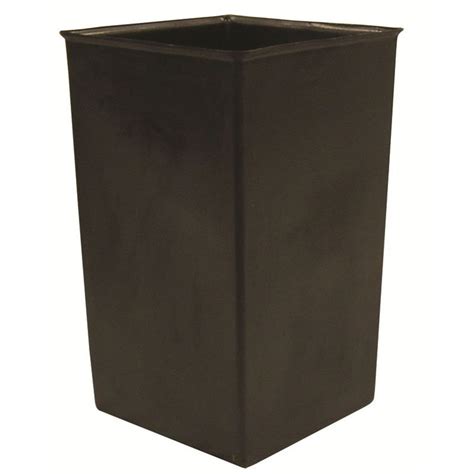 Witt 36R 36-gal Square Rigid Trash Can Liner, Plastic - Black