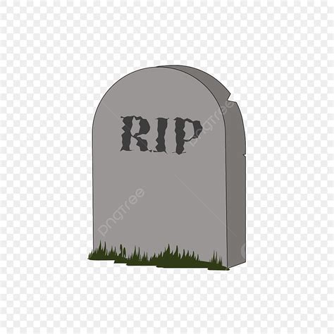 Tombstone Vector Hd PNG Images, Black Grass Cracked Tombstone Clipart, Tombstone Clip Art ...