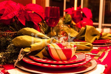 Christmas Dinner Table Stock Photo | Royalty-Free | FreeImages