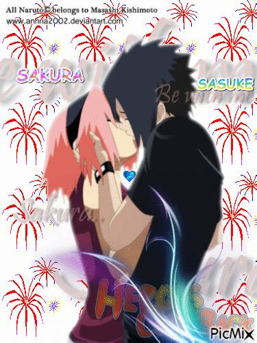 Sasuke And Sakura Kiss Gif