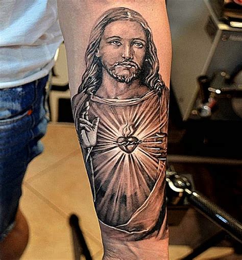 Realistic Jesus Tattoo