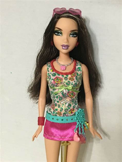 Barbie My Scene Fashion Cuties Delancey Doll Brunette Hair Rare | eBay