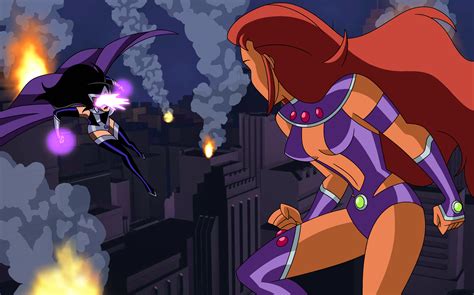 Starfire vs Blackfire by Lunamidnight1998 on DeviantArt