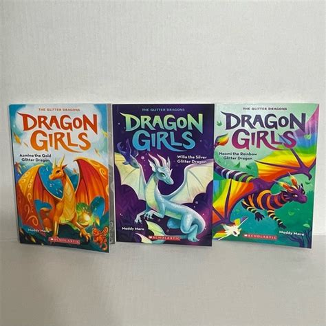 Scholastic | Other | Dragon Girls Book Series 2 And 3 By Maddy Mara The Glitter Dragons | Poshmark