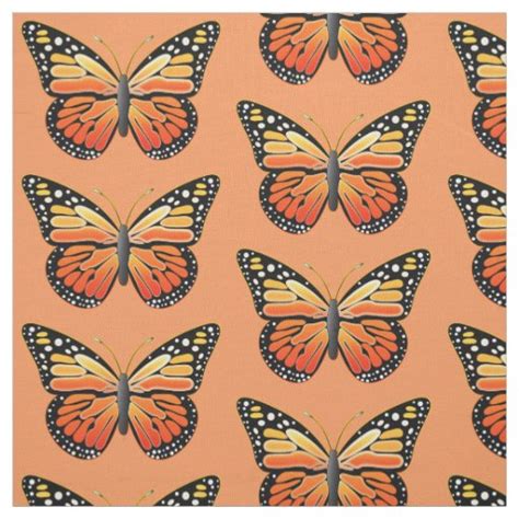 Monarch Butterfly Fabric | Zazzle