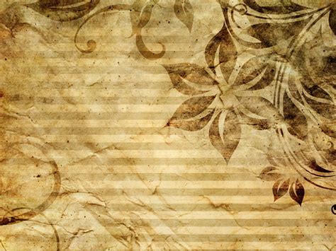 Vintage Floral Patterns Background For PowerPoint - Pattern PPT Templates