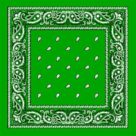 Green Bandanas Kelly Green Paisley |Bandanas Australia