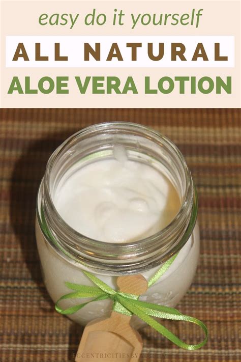 DIY - All natural aloe vera lotion - Eccentricities by JVG | Aloe vera lotion, Natural aloe vera ...