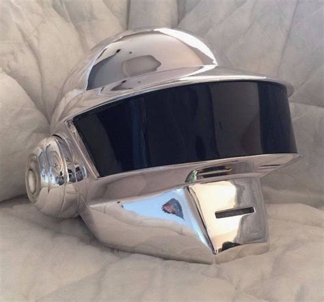 Daft Punk Helmet Thomas Chrome | Etsy