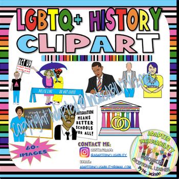 LGBTQ+ History Clipart & Picture Symbols by Adapted InclusABILITY