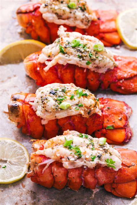 Garlic Butter Broiled Lobster Tails | The Food Cafe