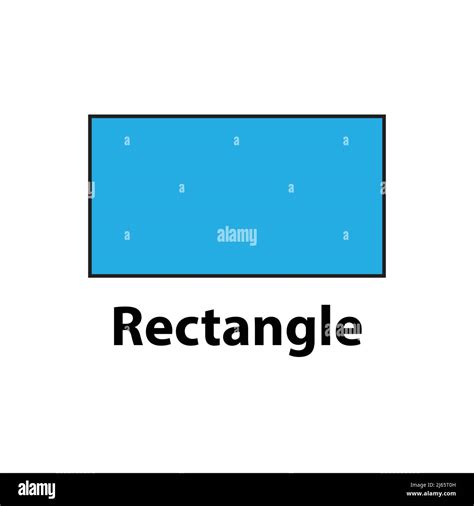 Rectangle geometric shape blue color vector Stock Vector Image & Art ...