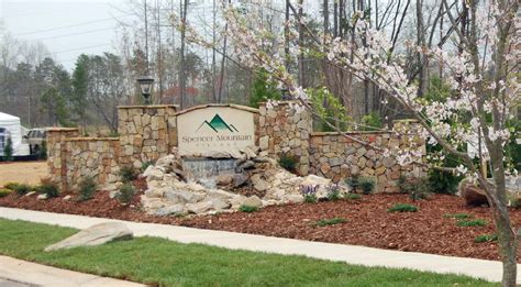 Subdivision Entrance Monuments - Outdoor Contracting - Charlotte ...