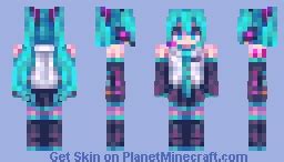 miku miku Minecraft Skin