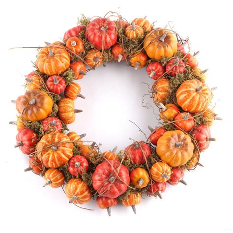 Autumn Artificial Gourd Wreath - Wreaths - Floral Supplies - Craft Supplies