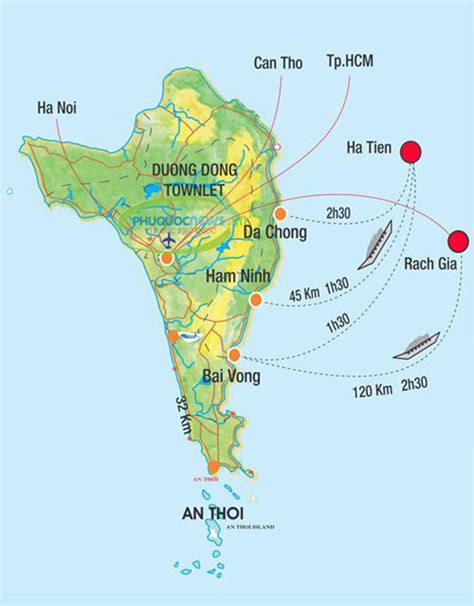 Phu Quoc Tourist Map - Focus Asia and Vietnam Travel & Leisure