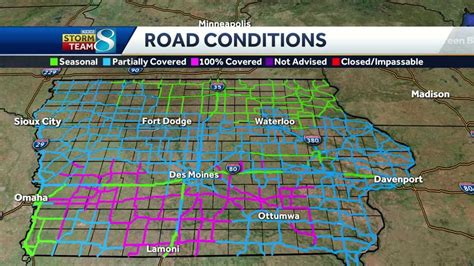 Travel Report: Road conditions improving in central Iowa