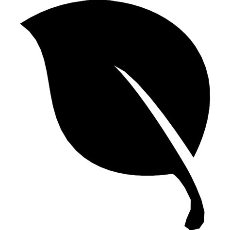 Leaf Black Natural Shape Vector SVG Icon - SVG Repo