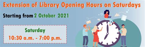 Extension of Opening Hours on Saturdays | Saint Francis University Library