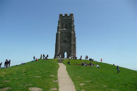 Glastonbury Tor | On the top of Glastonbury Tor with St Mich… | Flickr