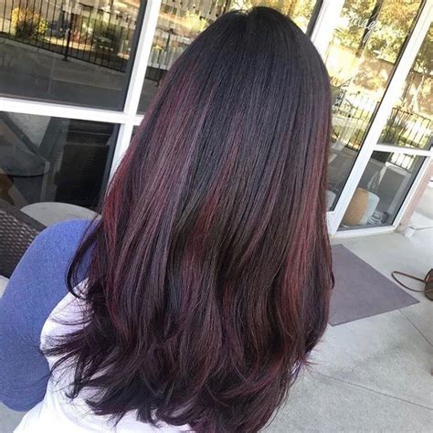 Dark Reddish Black Hair Color