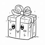 Present Coloring Page With A Outline Sketch Drawing Vector  sketch template
