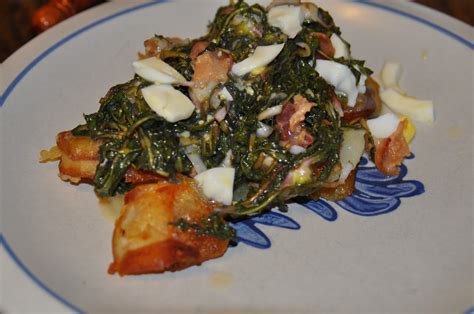 Loving food, one recipe at a time!: Dandelion Greens with Hot Bacon ...