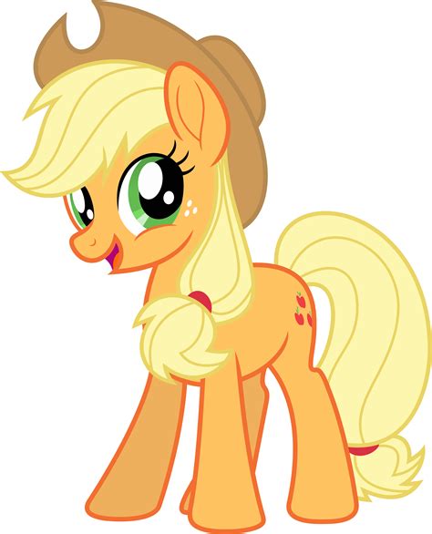 Mlp Fim New Applejack (happy) vector by luckreza8 | My little pony ...