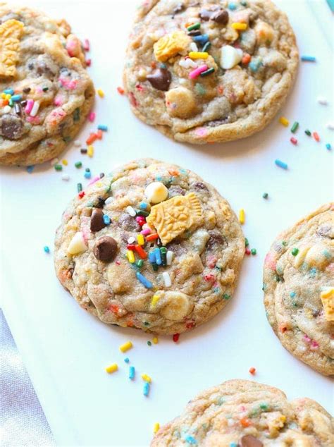 Birthday Cake Chocolate Chip Cookies | Oreo Cake Mix Cookies Recipe