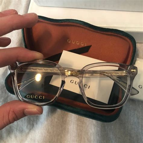 Gucci | Accessories | Authentic Goldclear Gucci Eyeglasses | Poshmark