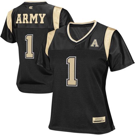 Army Black Knights Ladies #1 Showtime Football Jersey - Black ...