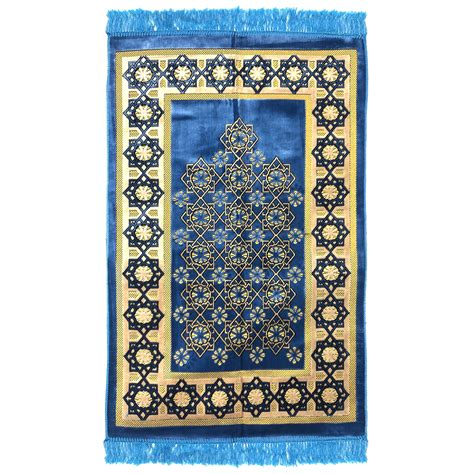 Light Blue and Gold Star Border Authentic Lightweight Turkish Islamic ...