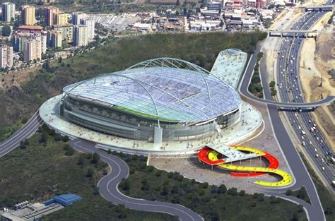 Galatasaray's Turk Telekom Arena. | Stadium architecture, World cup stadiums, Stadium