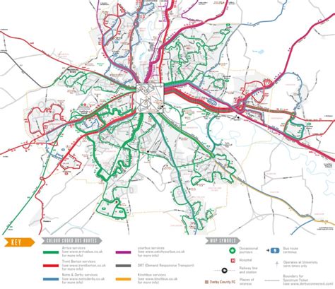 Derby Public Transport Map 2016 | PDF | Derby | Public Transport