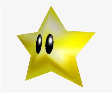 Mario Clipart Yellow Star - Mario 64 Power Star - 750x650 PNG Download - PNGkit