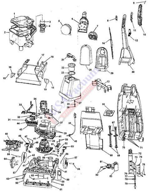 Hoover Power Scrub Elite Parts Diagram