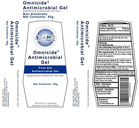 Omnicide Antimicrobial (gel) SteriWeb Medical, LLC