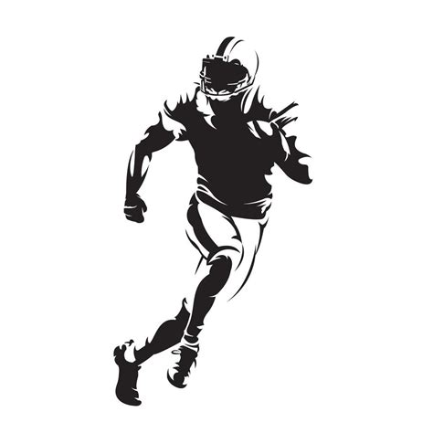 american football silhouette 1864805 Vector Art at Vecteezy