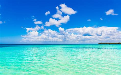 Day Caribbean Sea Sky Cloud Stock Photo - Image of space, island: 120886468