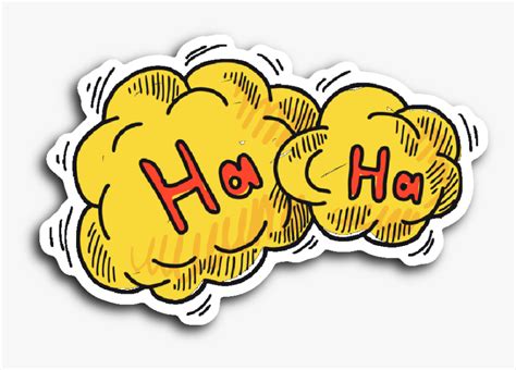 Ha Ha Ha Sticker Png, Transparent Png - kindpng