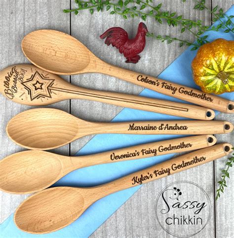 Fairy Godmother proposal Bibbidi Bobbidi Boo Magic Wand Wooden Spoon | sassychikkin.com