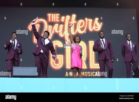 The Drifters Girl musical at West End Live 2022, currently performing at the Garrick Theatre ...